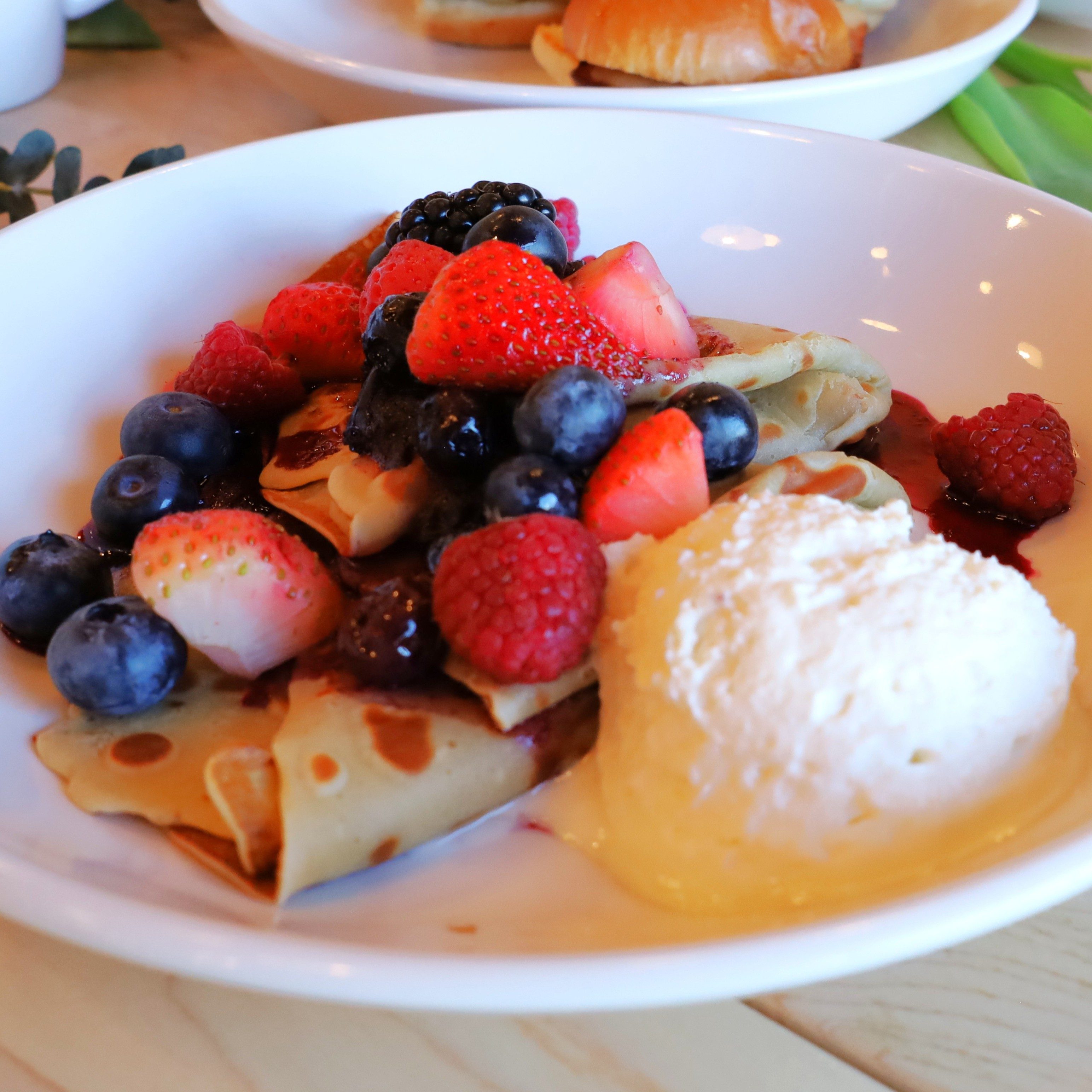 Berry Mix Crepes.