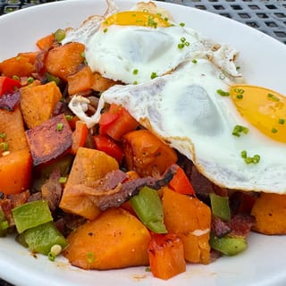Sweet Potato Bacon Hash