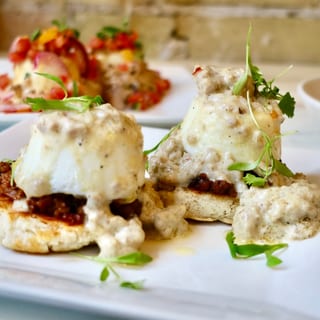 Biscuit and Gravy Benedict