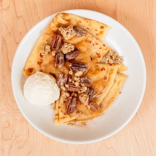 Apple Crumble Crepes