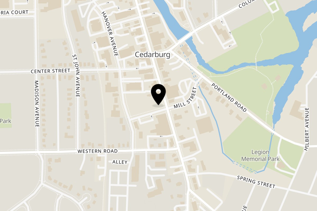 Map showing the location of Brunch. Brunch. | Cedarburg on W62N535 Washington Ave in Cedarburg